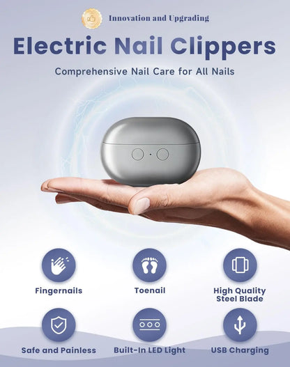 Bikitri Rechargable Electric Nail Clipper & Polisher Pro