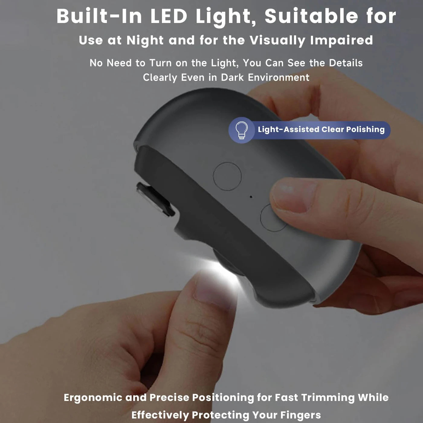 Bikitri Rechargable Electric Nail Clipper & Polisher Pro