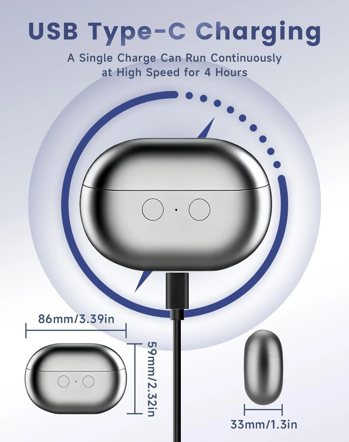 Bikitri Rechargable Electric Nail Clipper & Polisher Pro